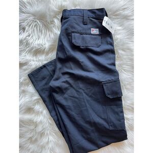 🆕 Tyndale FR Men's Flame Resistant Cargo Pants Navy Blue Workwear 33x32